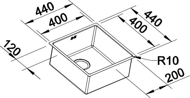 Blanco Claron 400-U k&oslash;kkenvask