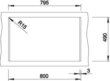 Blanco Dalago 8 MX k&oslash;kkenvask - Sort