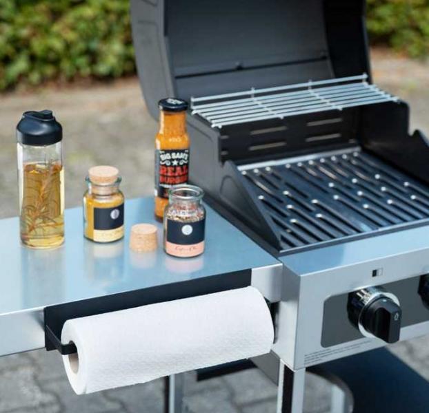 Wenko Ima k&oslash;kkenrulleholder til v&aelig;g - Mat sort - Skruefri