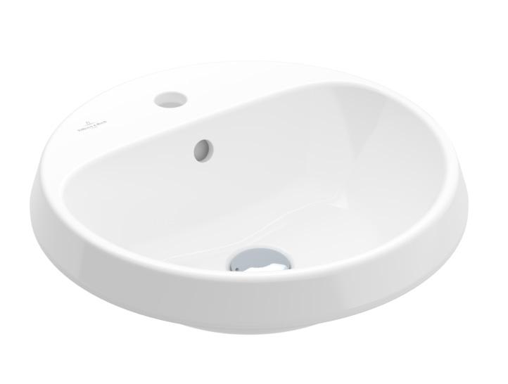 V&B Architectura Ø45 håndvask t/nedfældning - Med overløb - 1 hanehul V&B Architectura Ø45 håndvask t/nedfældning - Med overløb - 1 hanehul
