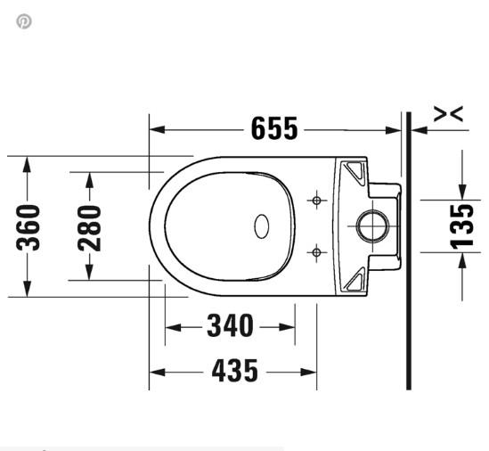 Duravit Durastyle gulvtoilet Rimless Duravit Durastyle gulvtoilet Rimless