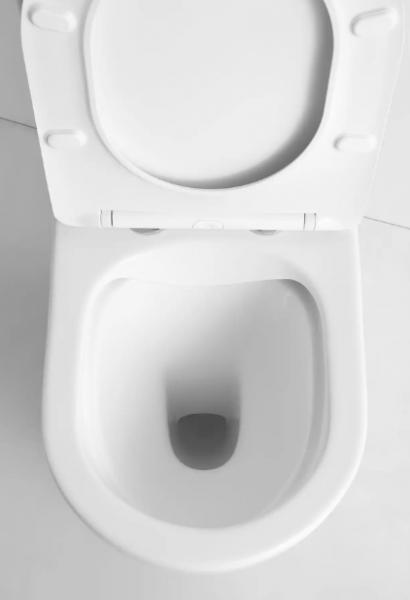 Lavabo Studio Back-To-Wall toilet m/soft close s&aelig;de Rimless - Hvid