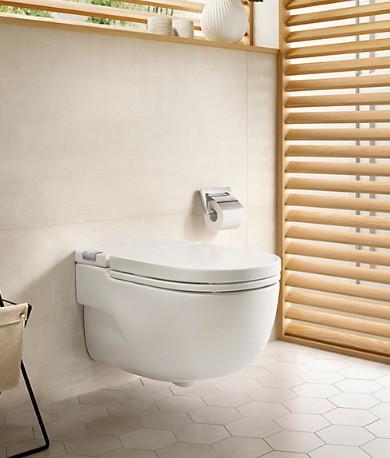 Roca Meridian In-Tank v&aelig;gh&aelig;ngt toilet m/indbygget cisterne og s&aelig;de