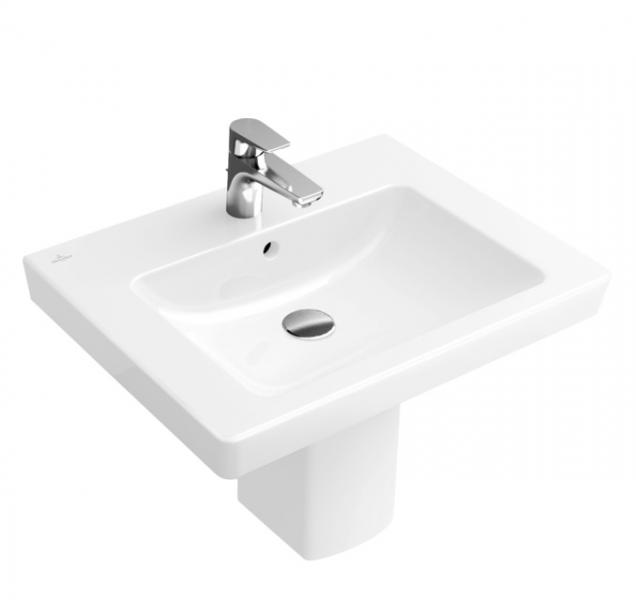 V&B Subway 2.0 55 håndvask t/væg - 1/3 hanehuller V&B Subway 2.0 55 håndvask t/væg - 1/3 hanehuller