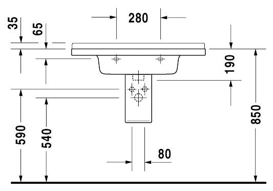 Duravit Starck 3 85 møbelvask Duravit Starck 3 85 møbelvask