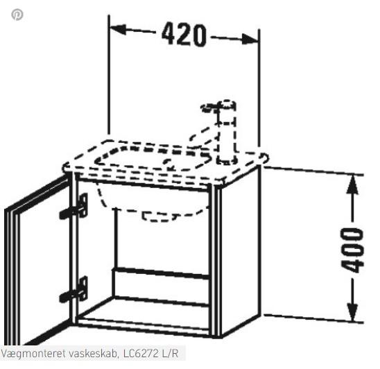 Duravit ME by Starck 43 møbelvask Duravit ME by Starck 43 møbelvask