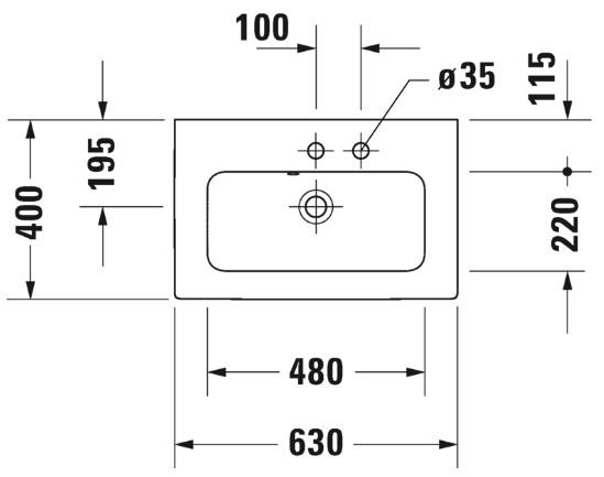 Duravit Me by Starck Compact 63 m&oslash;belvask