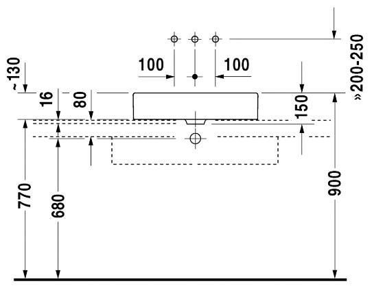 Duravit Vero 60 fritstående bowlevask - Uden hanehul Duravit Vero 60 fritstående bowlevask - Uden hanehul