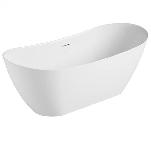 Kriss Noble fritstående badekar - Mat hvid Kriss Noble fritstående badekar - Mat hvid
