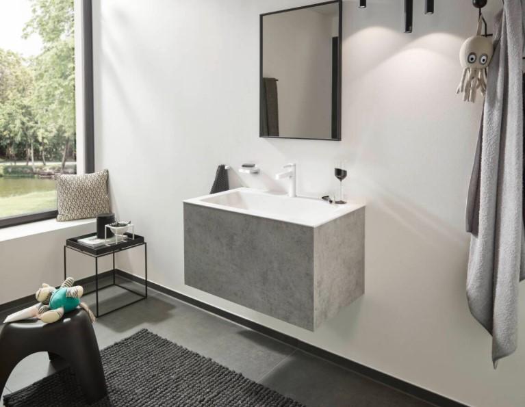 Hansgrohe Finoris 110 håndvaskarmatur m/push-open - Mat hvid Hansgrohe Finoris 110 håndvaskarmatur m/push-open - Mat hvid