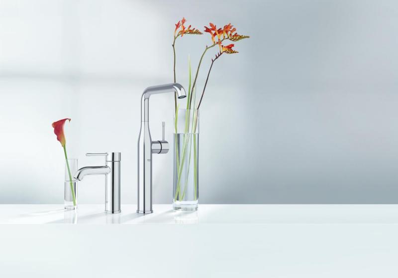 Grohe Essence New h&aring;ndvaskarmatur m/bundventil - Krom