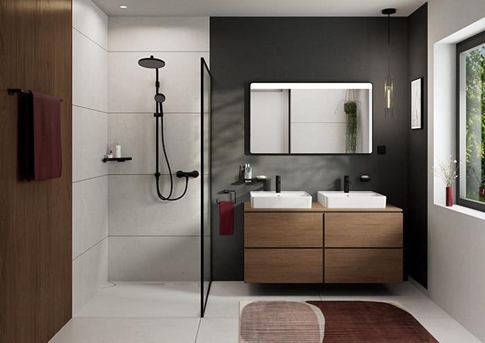 hansgrohe Zesis S h&aring;ndvaskarmatur 100 CoolStart m/l&oslash;ft-op bundventil - Mat sort