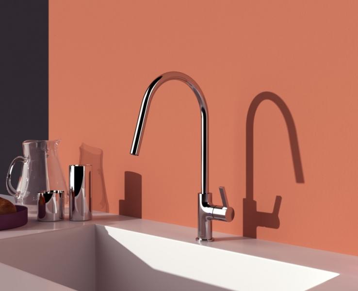 Ideal Standard Gusto k&oslash;kkenarmatur m/C-tud og svingtud