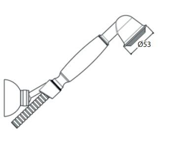 Lavabo Retro badekararmatur m/håndbruser - Krom Lavabo Retro badekararmatur m/håndbruser - Krom
