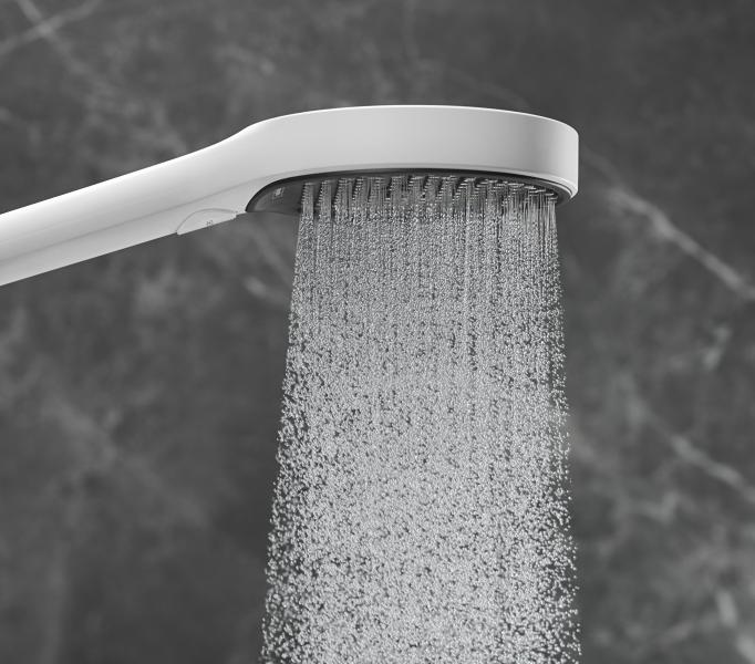 Hansgrohe Rainfinity 130 h&aring;ndbruser 3jet - Mat hvid