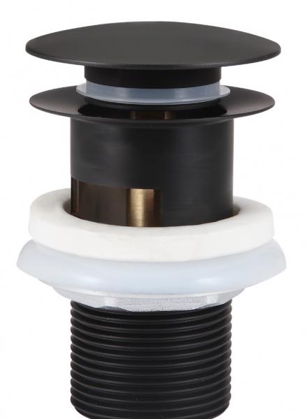 Nortiq h&aring;ndvaskarmatur m/bundventil - Mat sort