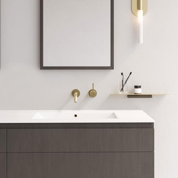 Unidrain Reframe sæbehylde - Børstet stål Unidrain Reframe sæbehylde - Børstet stål