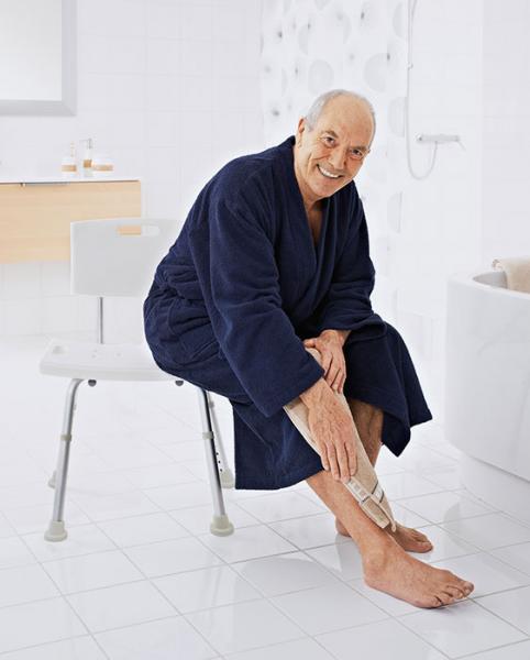 Ridder Assistent badestol m/ryg - Hvid