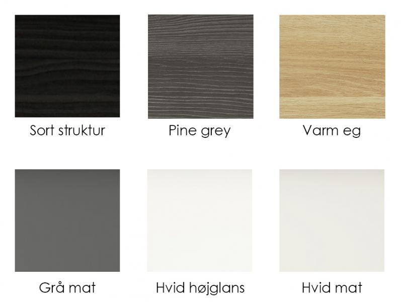 Dansani Mido+ 80 vaskeskab m/skuffer - Gr&aring; mat