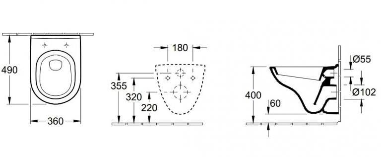 V&B O.novo Compact toiletpakke inkl. cisterne, sort betjeningsplade og sæde m/ soft-close V&B O.novo Compact toiletpakke inkl. cisterne, sort betjeningsplade og sæde m/ soft-close