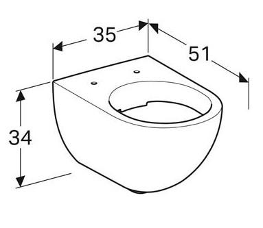 Geberit Acanto toiletpakke m/Keratect, sæde, lav cisterne og hvid betjening Geberit Acanto toiletpakke m/Keratect, sæde, lav cisterne og hvid betjening