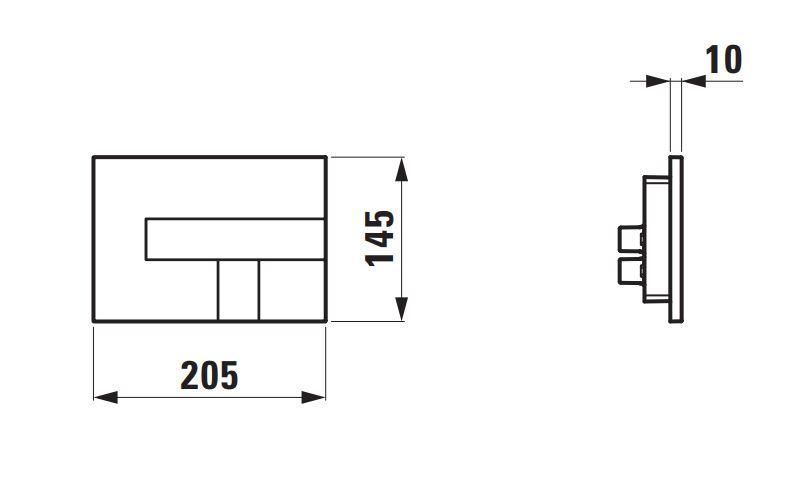 Laufen Roca Gap round RIMless toiletpakke inkl. s&aelig;de m/softclose, cisterne og krom AW100 betjening