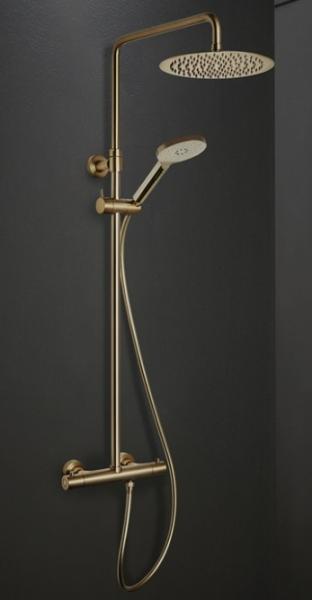 Hafa Fine komplet brusesystem &Oslash;300 - B&oslash;rstet messing