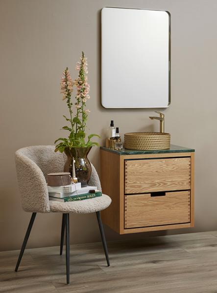 Cassøe Morello 36 fritstående bowlevask - Glas/Messing Cassøe Morello 36 fritstående bowlevask - Glas/Messing