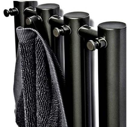 Str&oslash;mberg Regus h&aring;ndkl&aelig;det&oslash;rrer - 26,6x150 cm - Mat sort