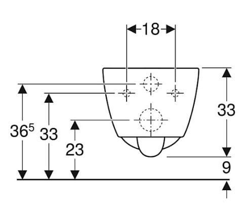Geberit Icon væghængt toilet m/RIMfree Geberit Icon væghængt toilet m/RIMfree