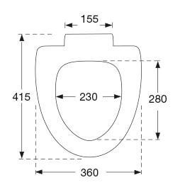 Pressalit v&aelig;gspand og Cera+ toilets&aelig;de m/Soft close