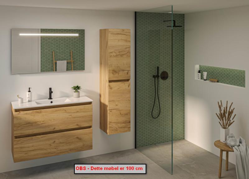 Sanibell Basicline møbelsæt 50 m/integrerede greb - Whiskey eg Sanibell Basicline møbelsæt 50 m/integrerede greb - Whiskey eg