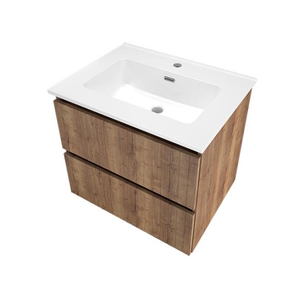 Sanibell Proline 60 m&oslash;bels&aelig;t m/lameller og 2 skuffer - Terra eg