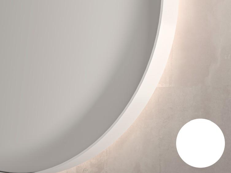 Sanibell Ink SP19 spejl m/lys, varme og sensor 90 x 80 cm - Mat hvid Sanibell Ink SP19 spejl m/lys, varme og sensor 90 x 80 cm - Mat hvid