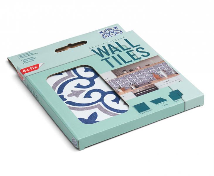 D-C-fix selvklæbende fliser til væg - Jamila blue D-C-fix selvklæbende fliser til væg - Jamila blue