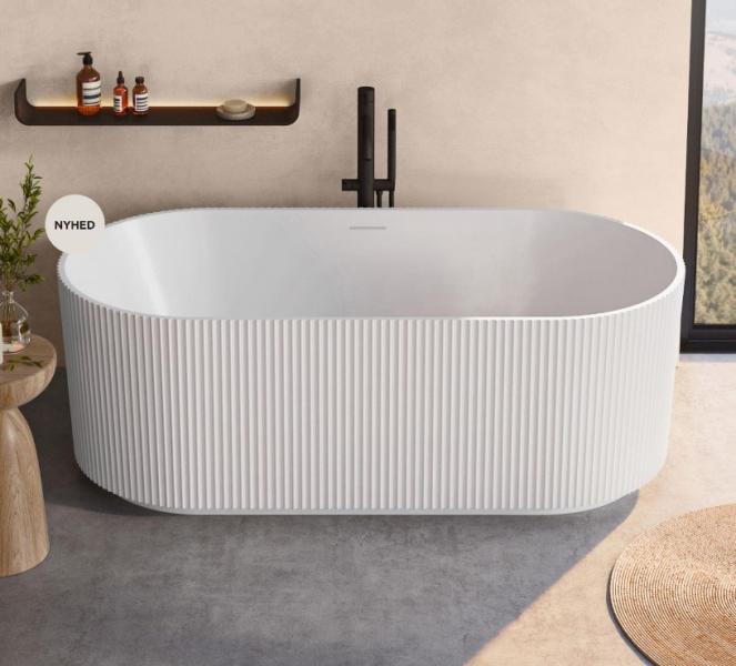 Strømberg Leonora fritstående badekar 1500 x 750 mm - Mat hvid Strømberg Leonora fritstående badekar 1500 x 750 mm - Mat hvid