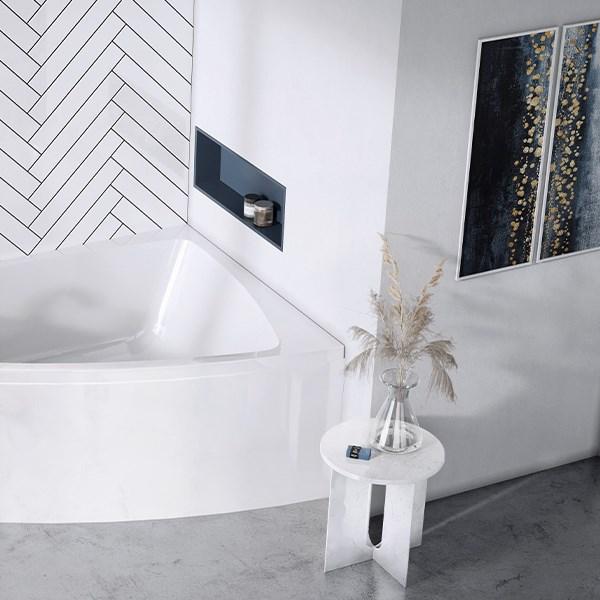 Str&oslash;mberg Nordum hj&oslash;rnebadekar - 158 x 118 - H&oslash;jre