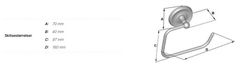 Smedbo Villa tilbehørspakke til bad 2 - Poleret messing Smedbo Villa tilbehørspakke til bad 2 - Poleret messing