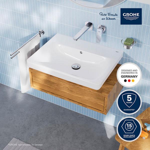 Grohe Euro 2.0 60 h&aring;ndvask t/v&aelig;g - Uden hanehul - HyperClean