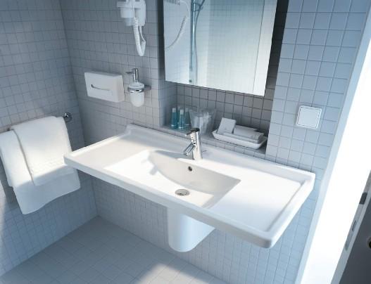 Duravit Starck 3 105 h&aring;ndvask t/v&aelig;g eller m&oslash;bel