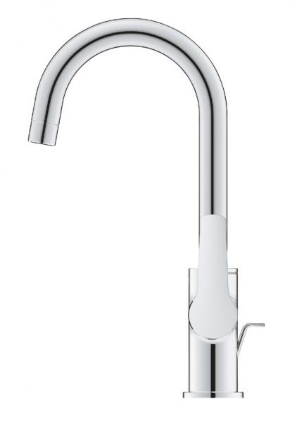 Grohe Start h&aring;ndvaskarmatur L m/bundventil - Krom