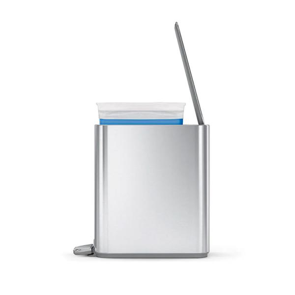 Simplehuman smal toiletspand 5L - Rustfrit st&aring;l