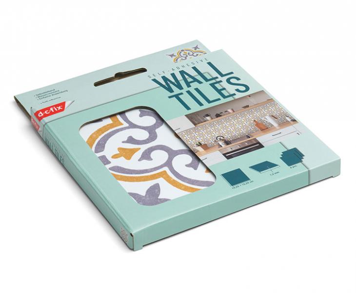 D-C-fix selvkl&aelig;bende fliser til v&aelig;g - Jamila gold