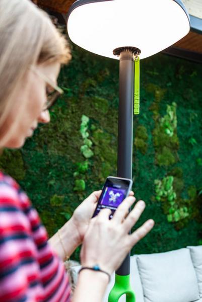 Lutec Poppy udend&oslash;rslampe m/solceller og h&oslash;jtaler