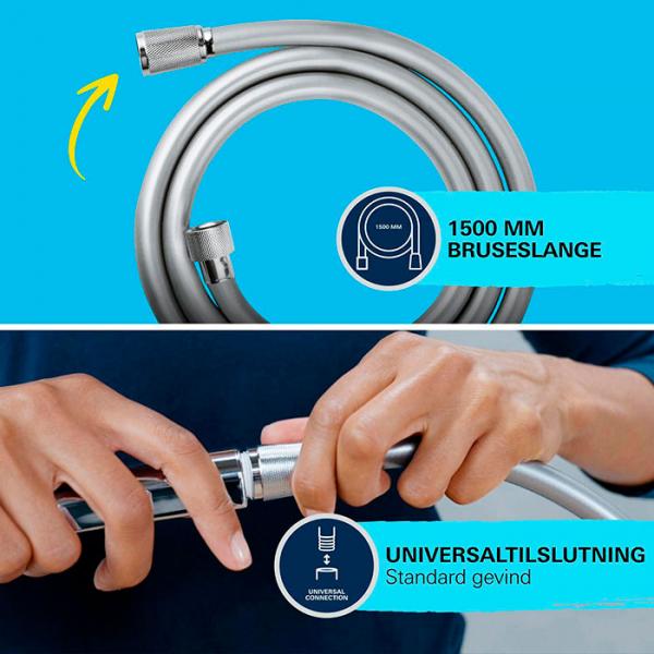 Grohe Vitalio Start 110 h&aring;ndbrusers&aelig;t - 1 spray