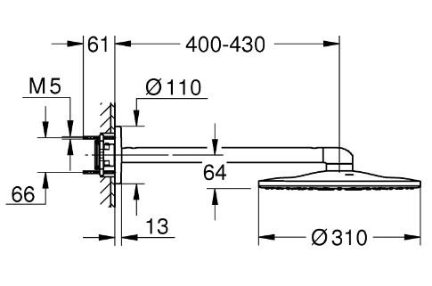 Grohe SmartControl komplet brusesystem med SmartActive og Sena til indbygning - Børstet Cool Sunrise Grohe SmartControl komplet brusesystem med SmartActive og Sena til indbygning - Børstet Cool Sunrise