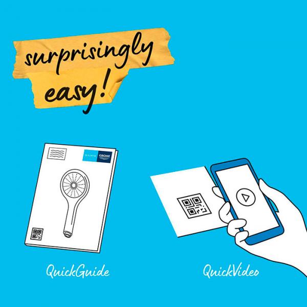 Grohe Vitalio Start 110 h&aring;ndbruser 1 spray m/Water Saving